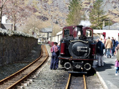 
Blaenau Ffestiniog Station and 'Merddin Emrys', April 2013